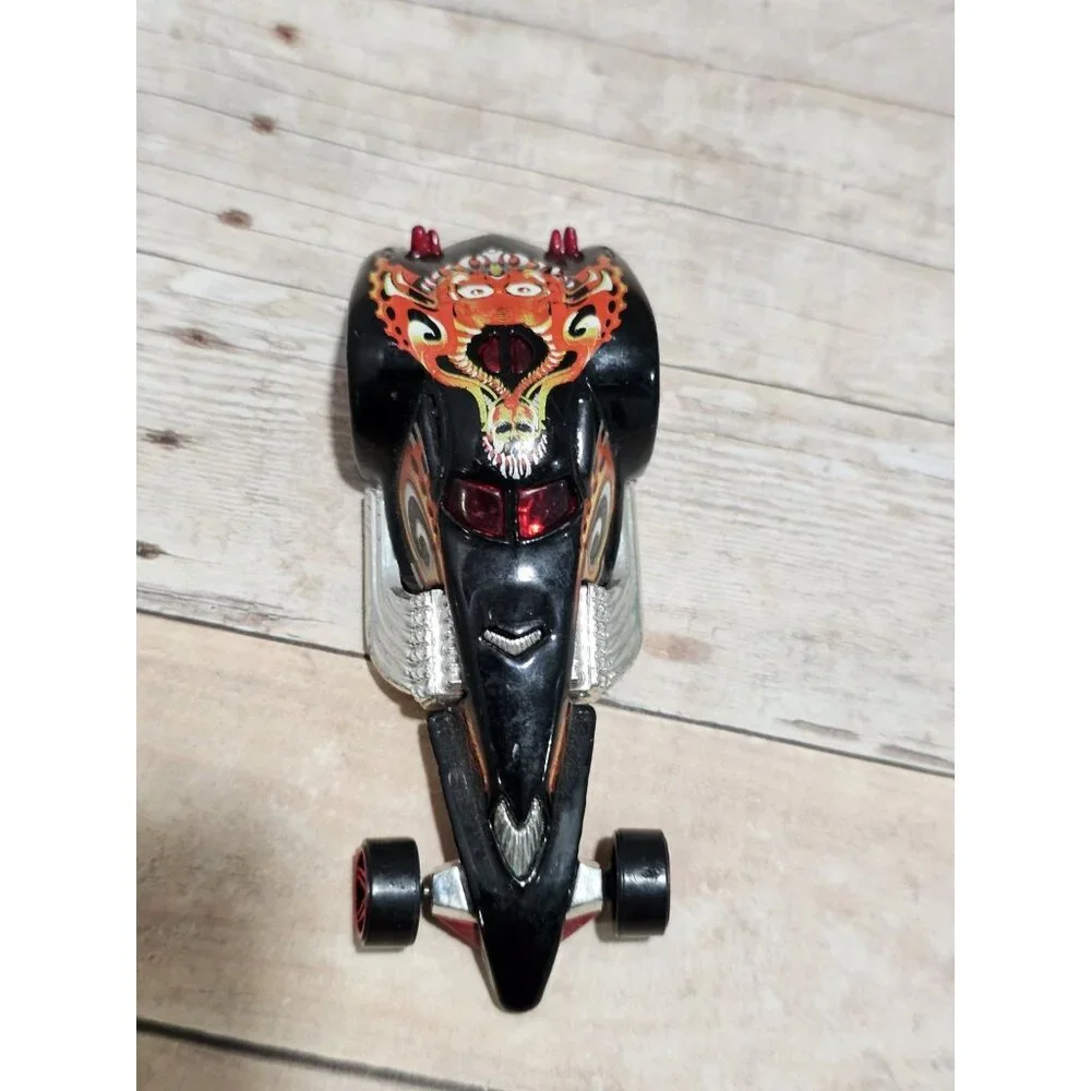 Hot Wheels Hammered Coupe Black Flames Red Base 2000 Diecast Car Mattel